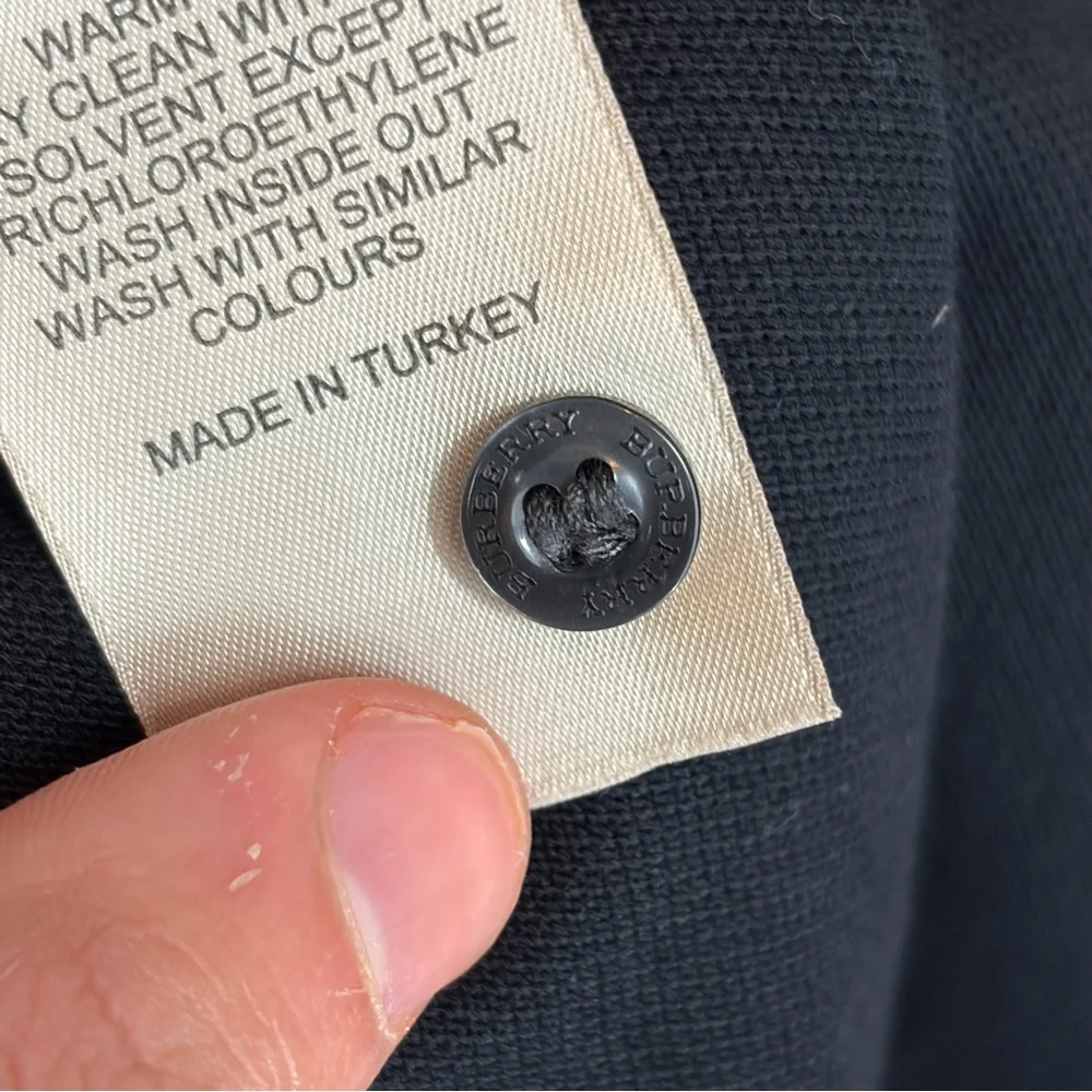 Burberry Brit 2000s Y2K Retro  Vintage Cotton Nova Check Polo T-shirt Size Xl - Picture 14 of 14